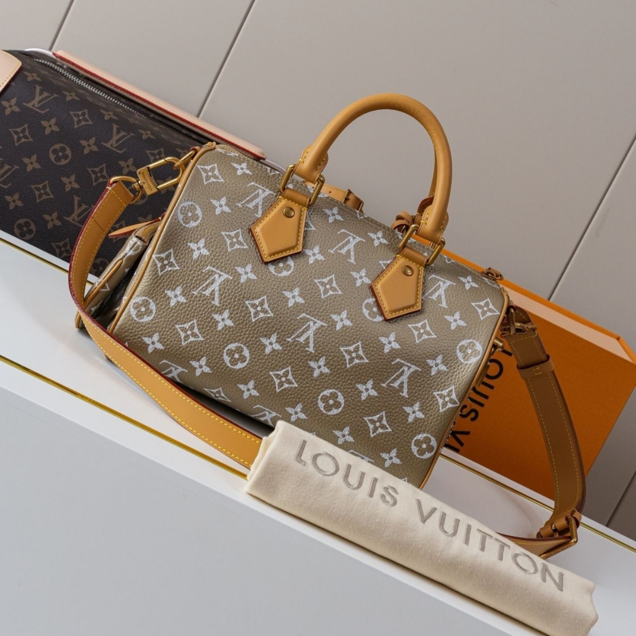 Prestige Edition - Louis Vuitton Speedy P9 Bandouliere 25 Beige 25cm M26305 - Image 9