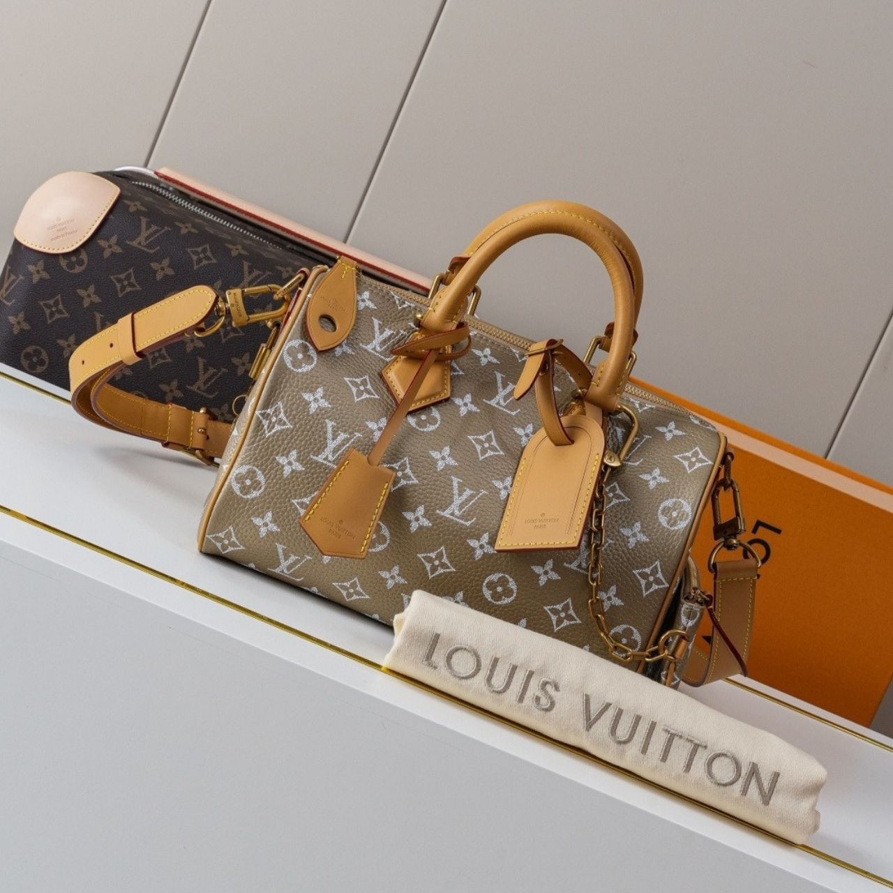 Prestige Edition - Louis Vuitton Speedy P9 Bandouliere 25 Beige 25cm M26305 - Image 4