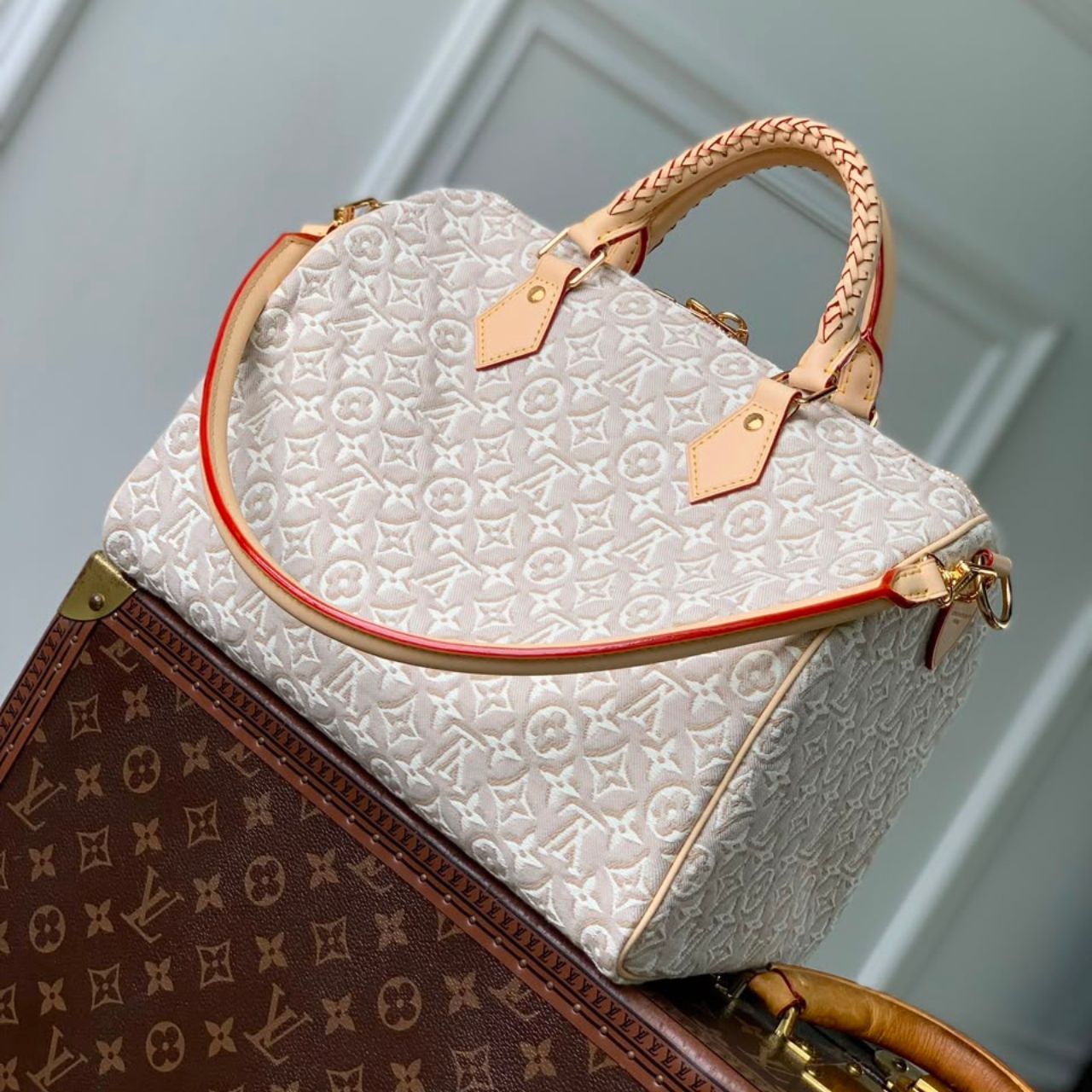 Prestige Edition - Louis Vuitton Speedy Soft 30 Monogram Embleme Peuplier 30cm M28479 - Image 7