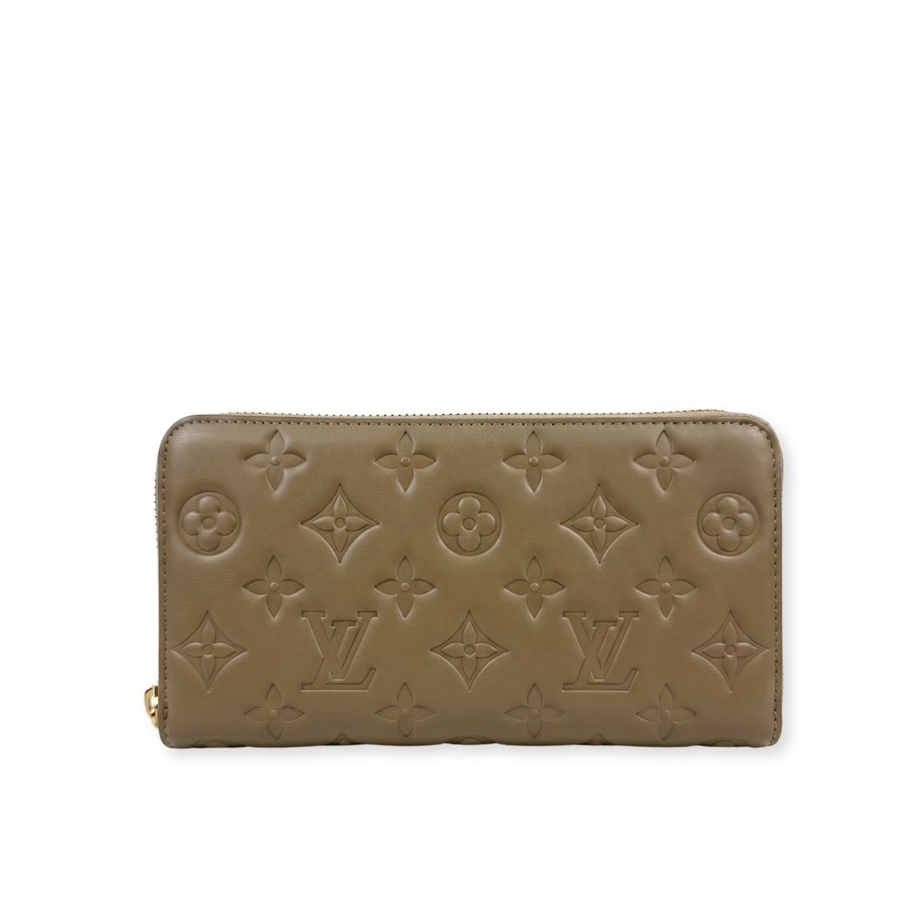 Louis Vuitton Zippy Wallet Coussin Monogram Taupe 19cm