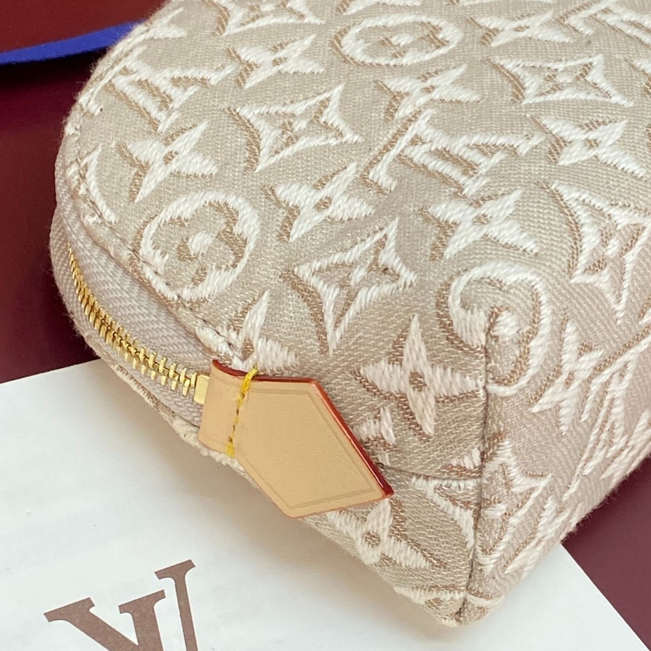 Louis Vuitton Pochette Cosmetique PM Peuplier Beige 19cm M2A320 - Image 8