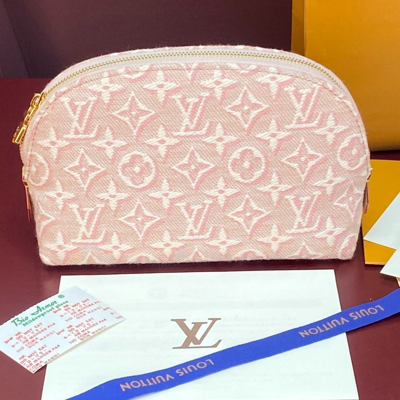 Louis Vuitton Pochette Cosmetique PM Rose Ruban Pink 19cm M2A419 - Image 3
