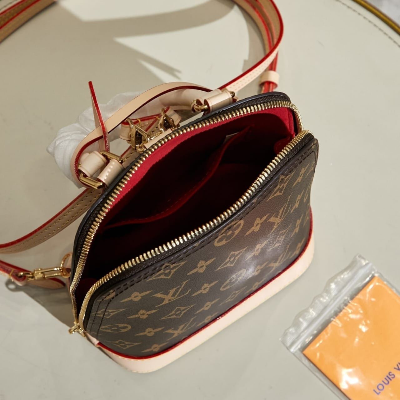 Prestige Edition - Louis Vuitton Alma Backpack Monogram Canvas Brown 20Cm M47132 - Image 9