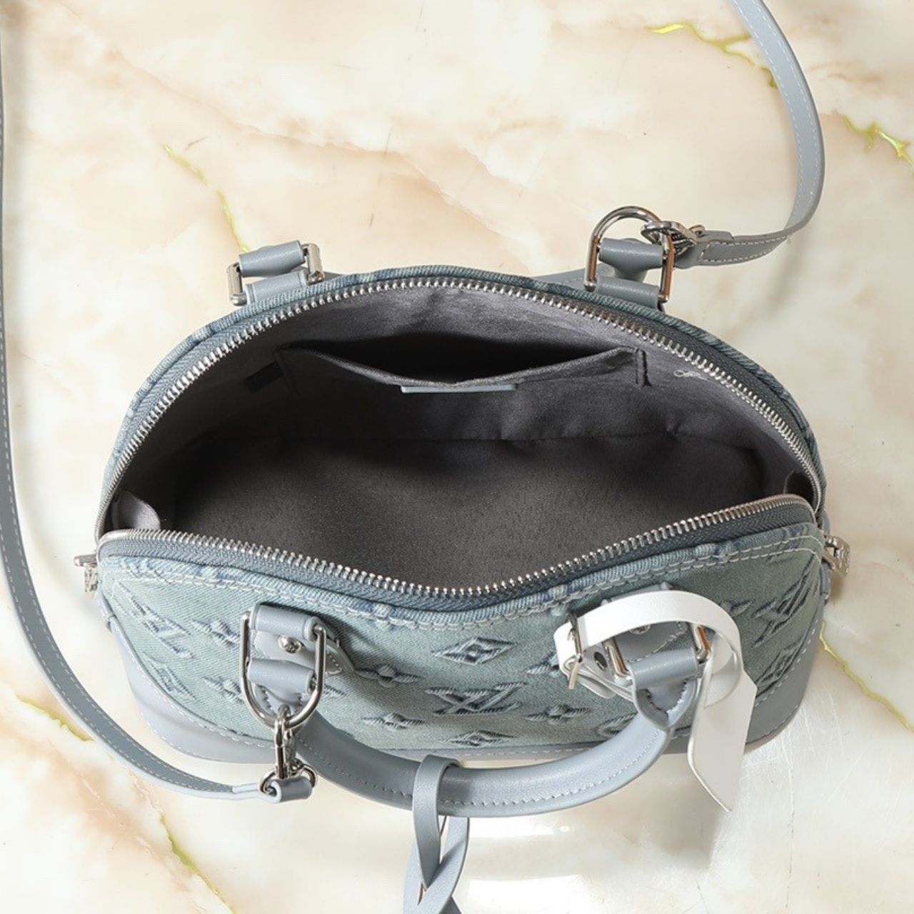Louis Vuitton Alma BB Monogram Trianon Gray 25cm M12561 - Image 5