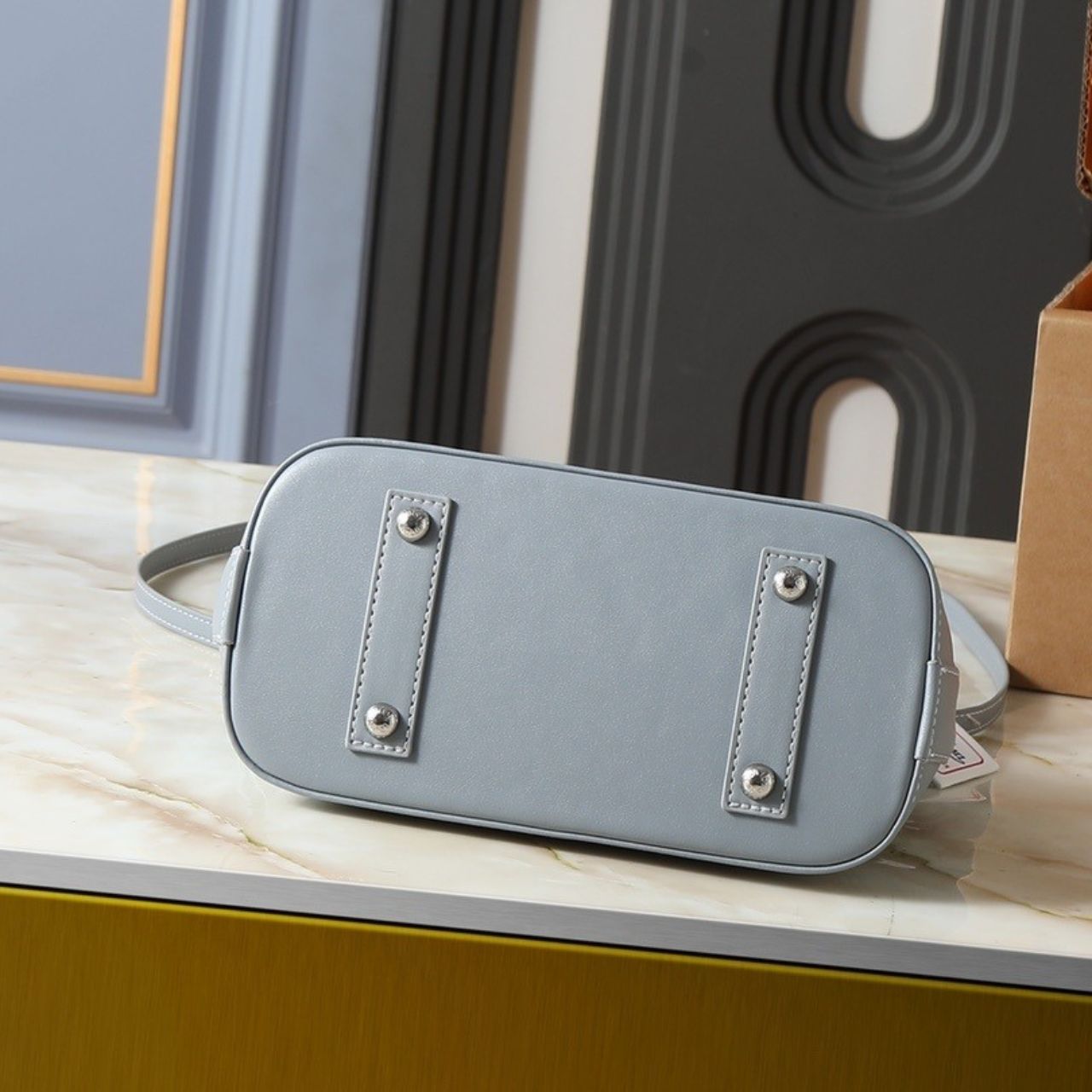 Louis Vuitton Alma BB Monogram Trianon Gray 25cm M12561 - Image 9