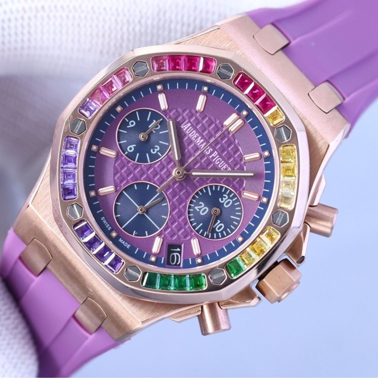 Audemars Piguet Royal Oak Offshore Rainbow Chronograph 42mm - Image 6