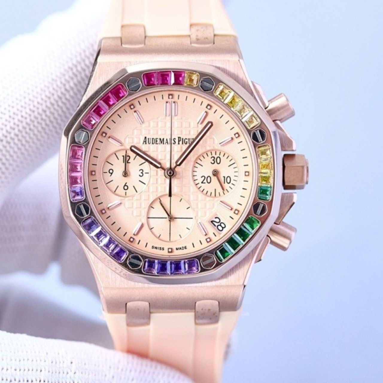 Audemars Piguet Royal Oak Offshore Rainbow Chronograph 42mm - Image 7