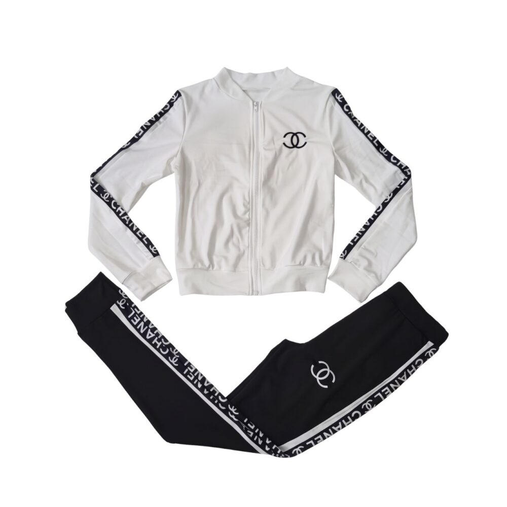 Chanel 23ss NEWS Women's Tracksuits Knitted Casual Sports Suit 2 Piece Set Designer Tracksuits