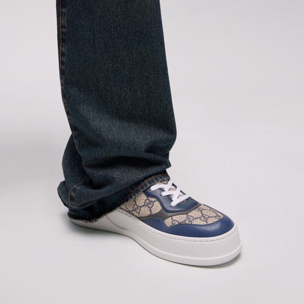 Alternative view of Gucci Re Web Sneaker Blue GG Supreme