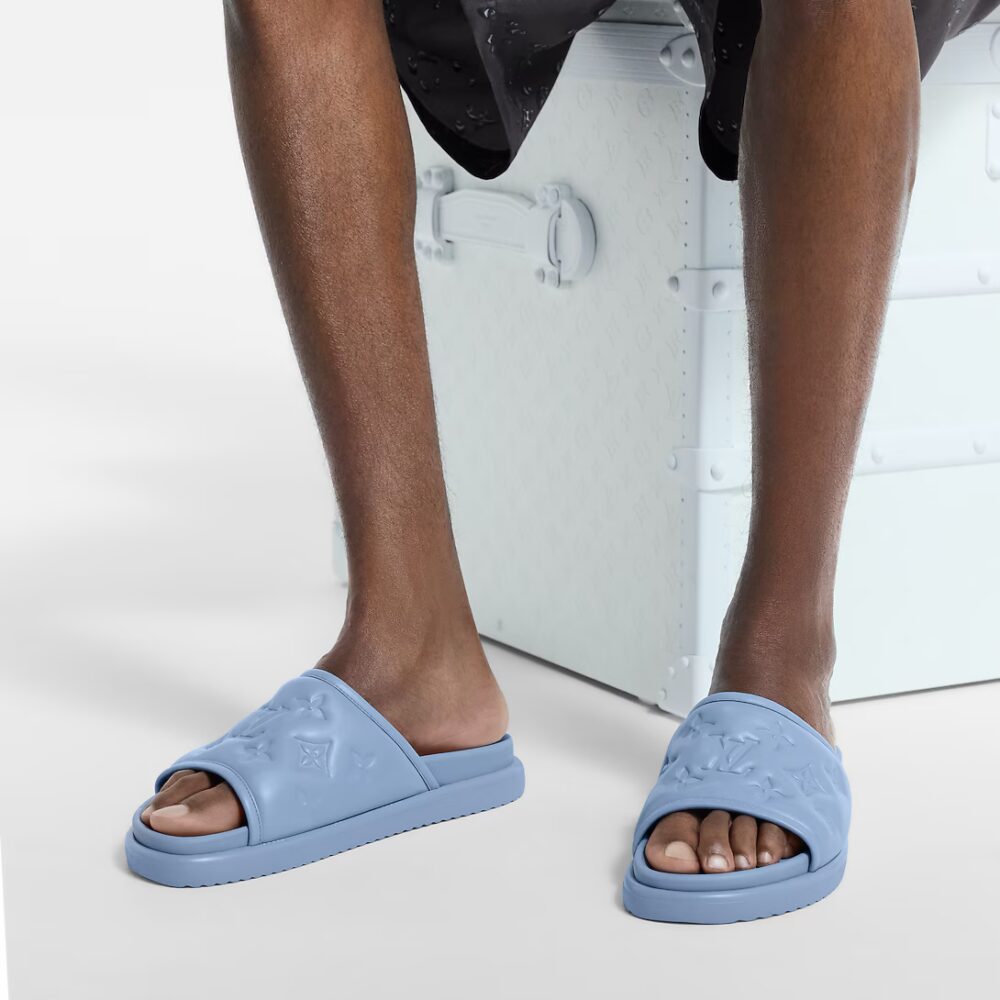 Alternative view of Louis Vuitton Miami Mule Blue 1AIZQA