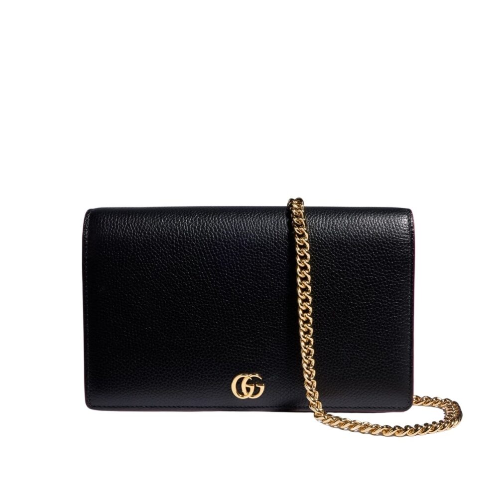 Gucci GG Marmont Wallet On Chain Black 20cm 497985 AAE5F 1062