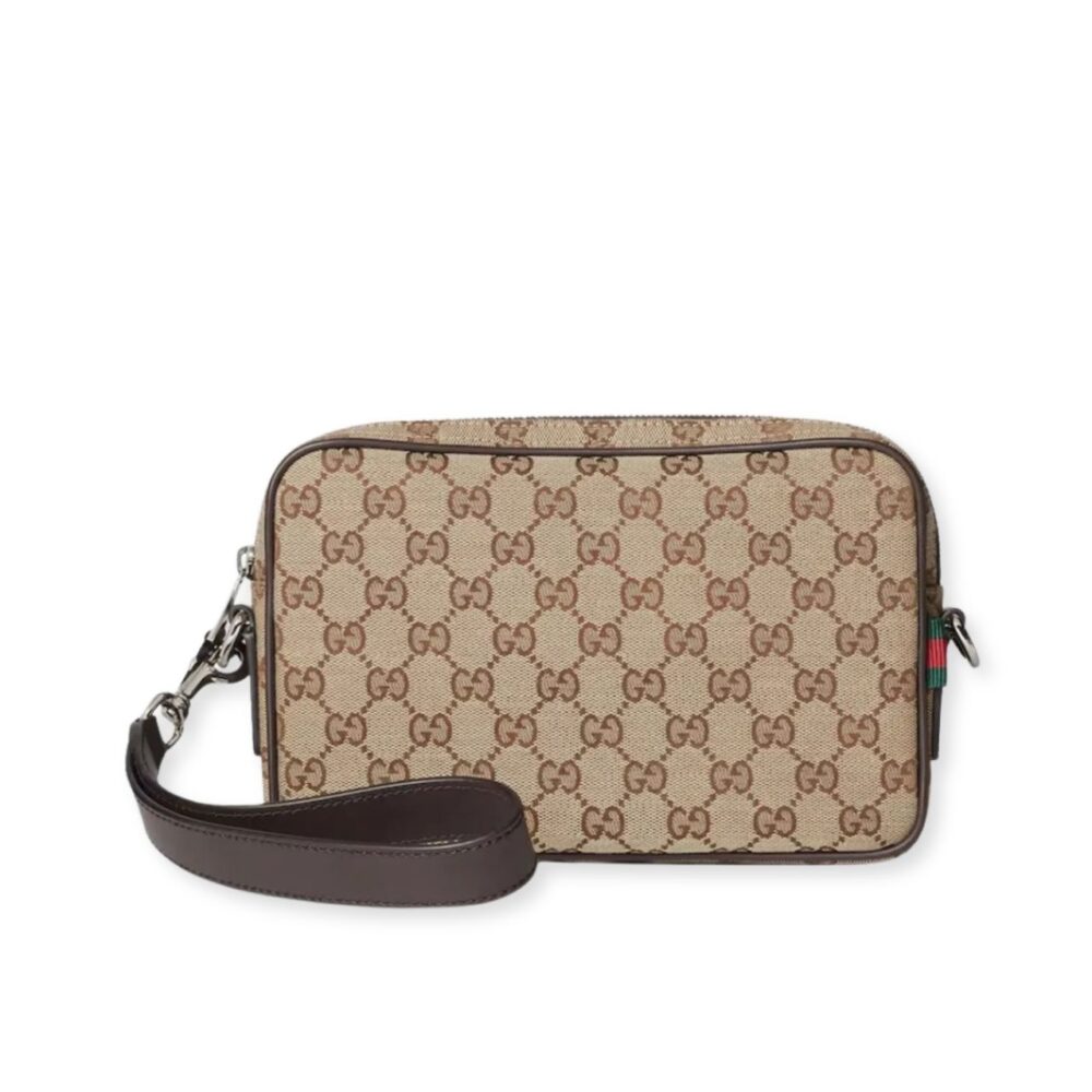 Gucci GG Supreme Messenger Bag Beige Ebony 23Cm