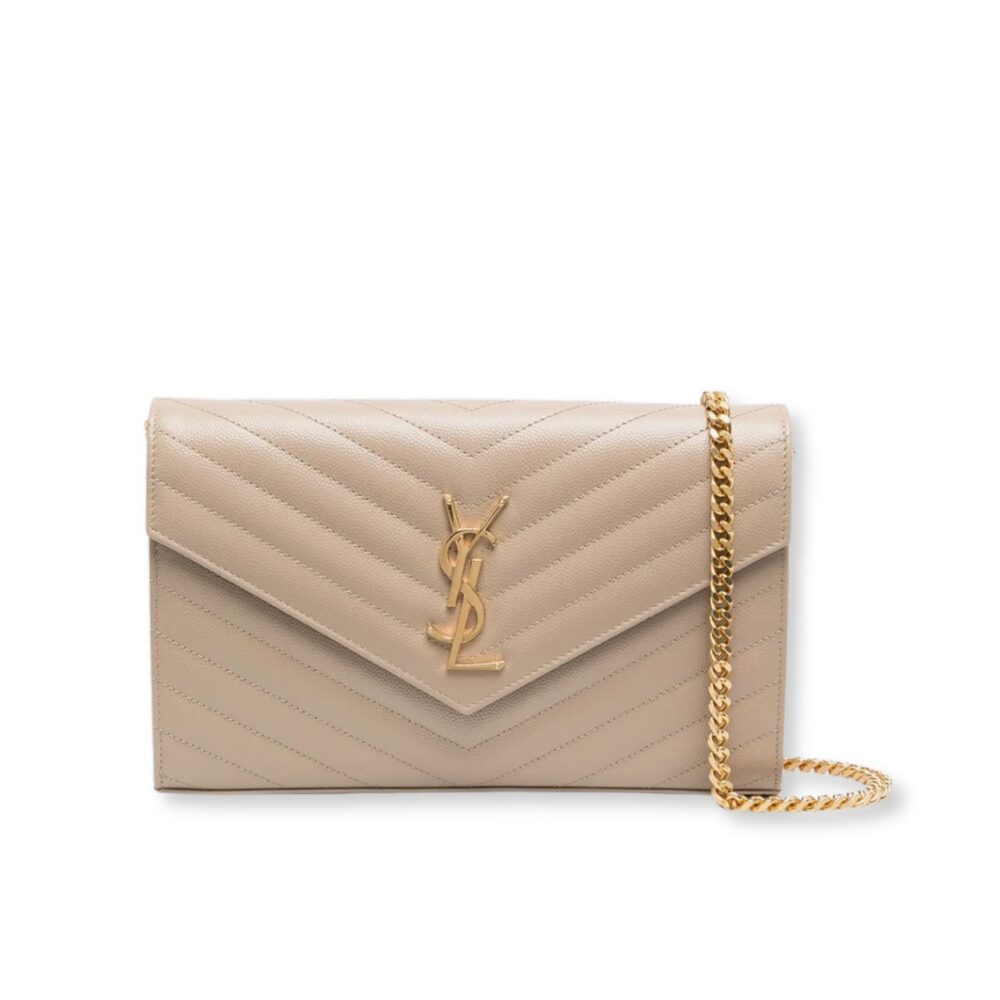Saint Laurent Cassandre Chevron Quilted Shoulder Bag 22.5cm 377828BOW01