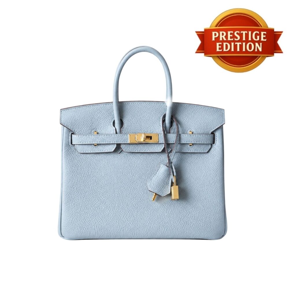 Prestige Edition - Hermes Birkin 35 Bleu Pale Gold Hardware 35cm