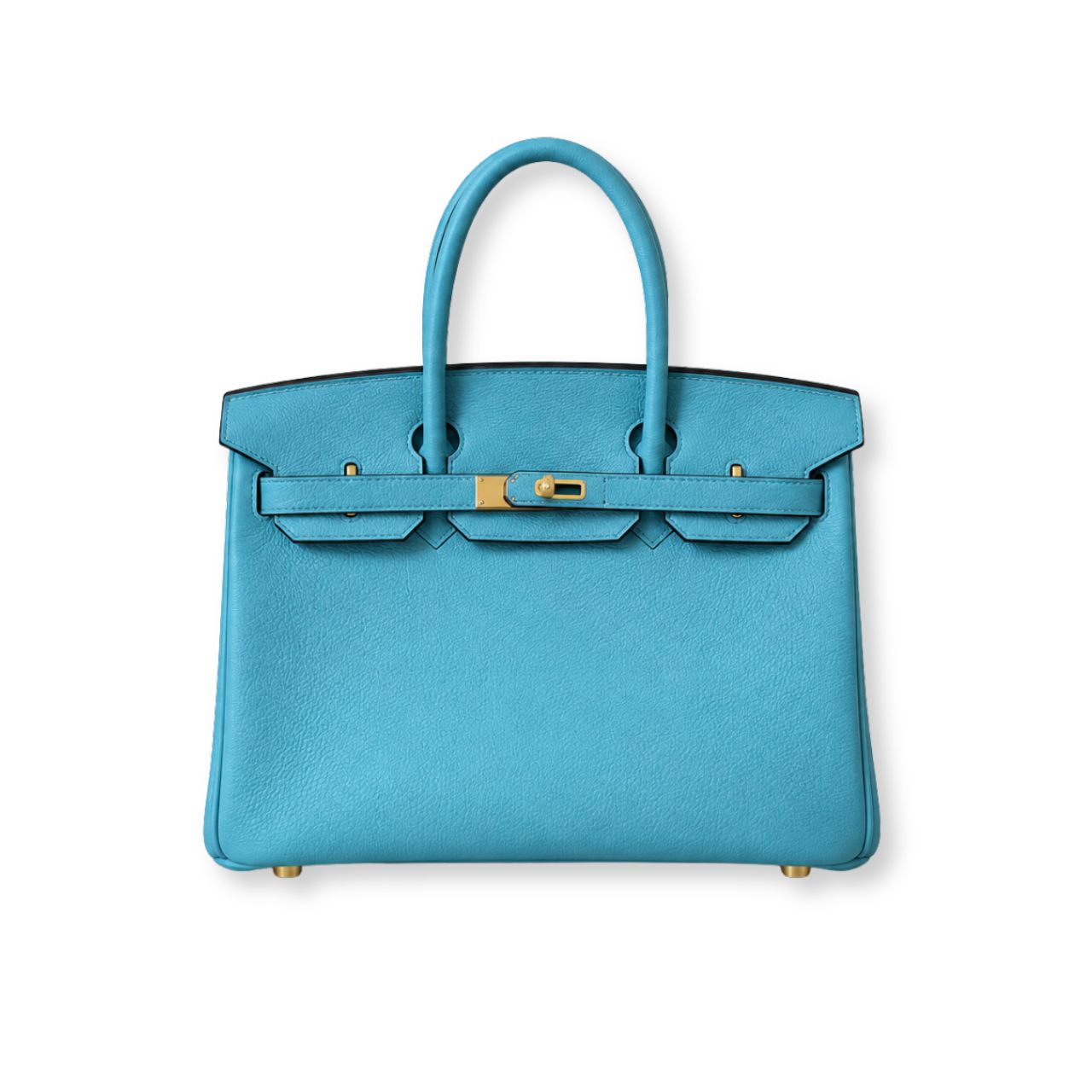 Hermes Birkin 35 Turquoise Togo Gold Hardware 35cm