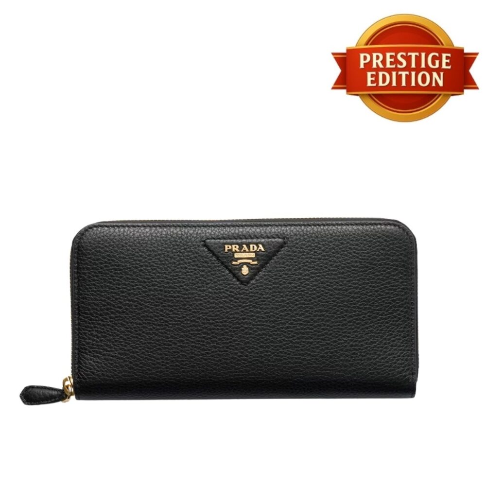 Prestige Edition - Prada Large Leather Wallet Black 20cm 1ML506 2BBE F0632