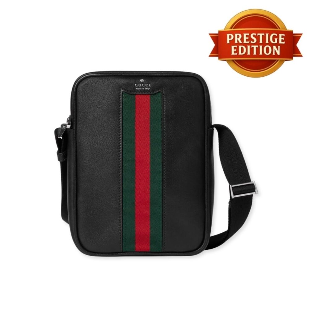 Prestige Edition – Gucci Mini Bag With Web Black 20cm
