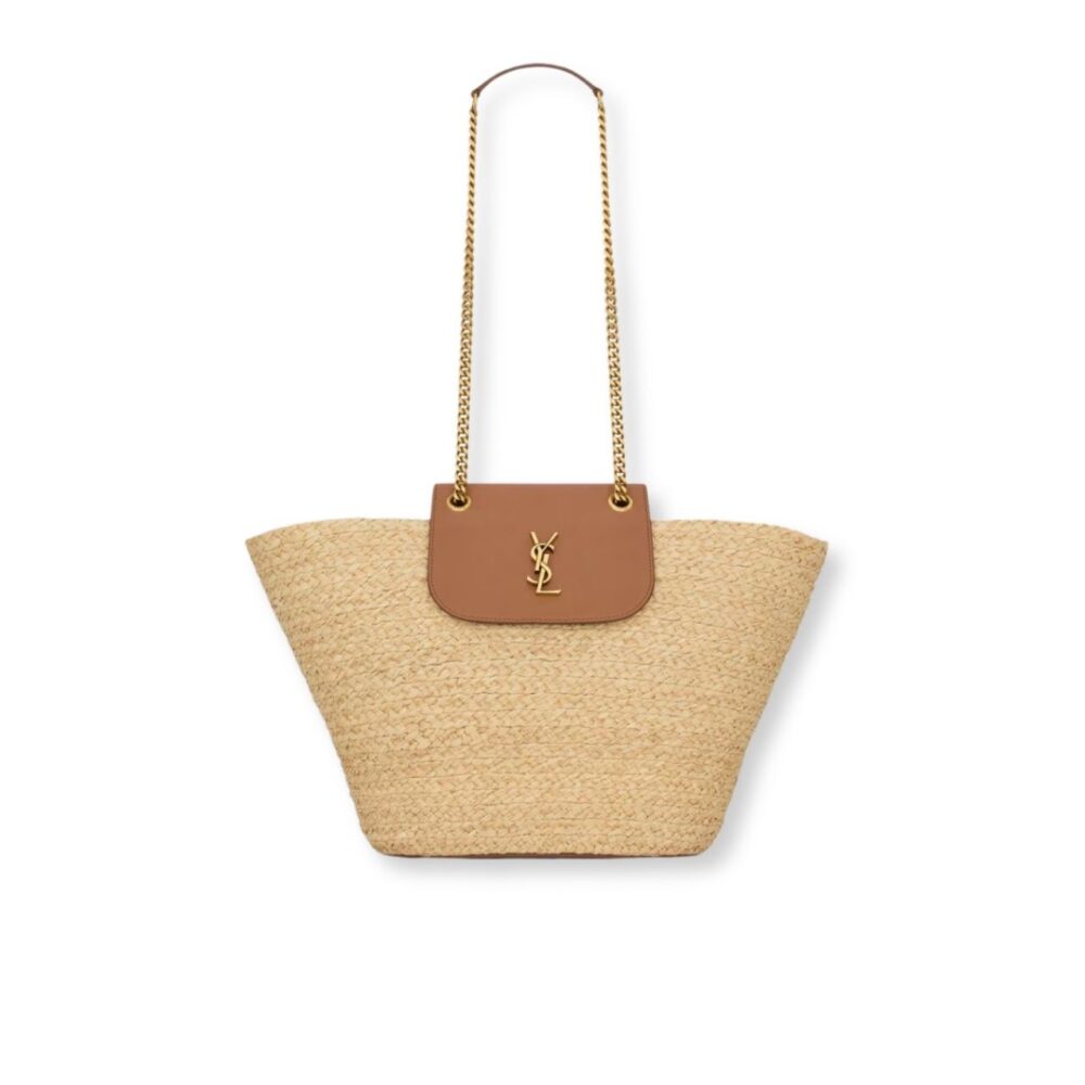 Saint Laurent Manon In Raffia Natural 27cm 868646GAAG29929