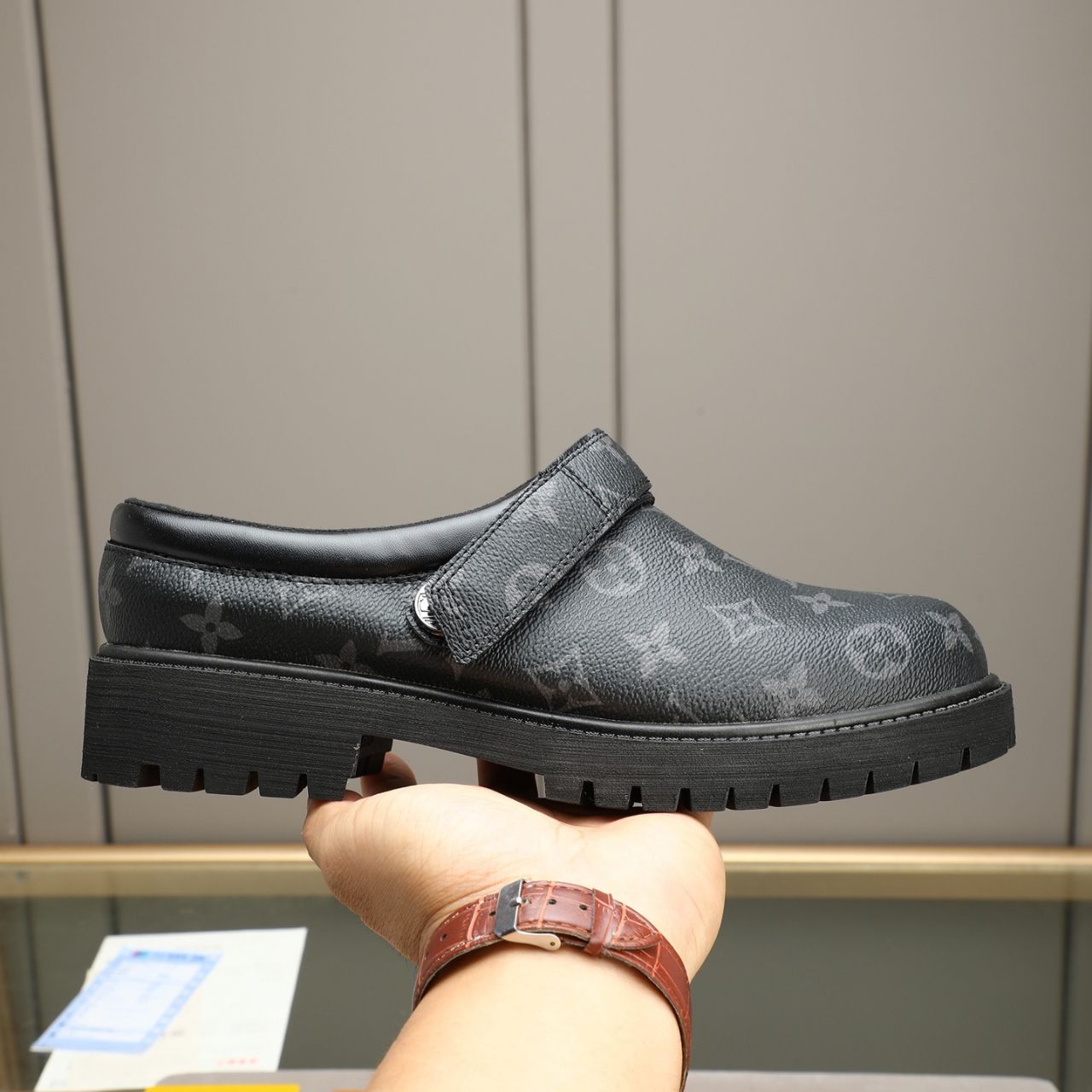 Louis Vuitton x Timberland Monogram Clog Black - Image 5