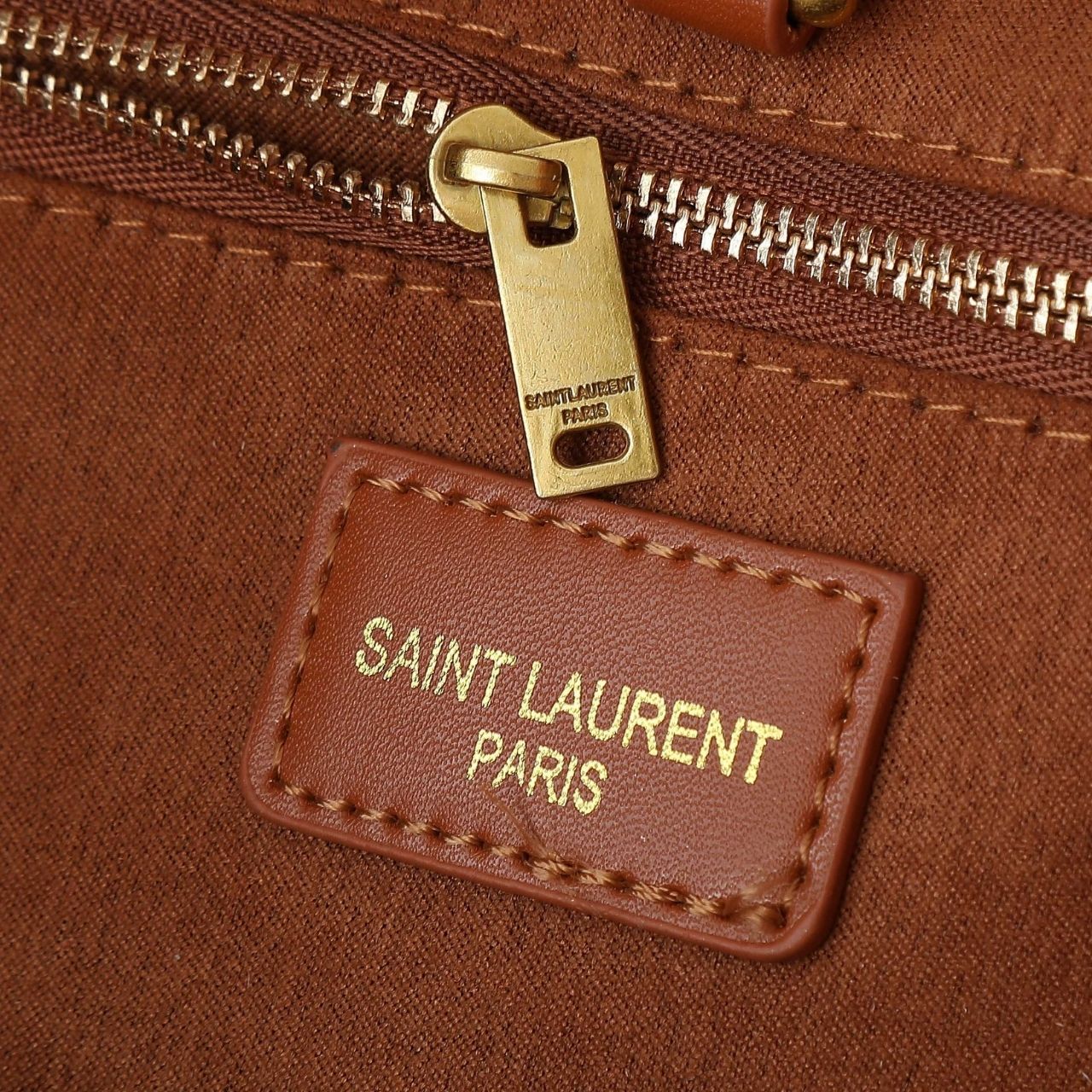 Saint Laurent Large Raffia Tote Bag Natural Brown 50Cm - Image 10
