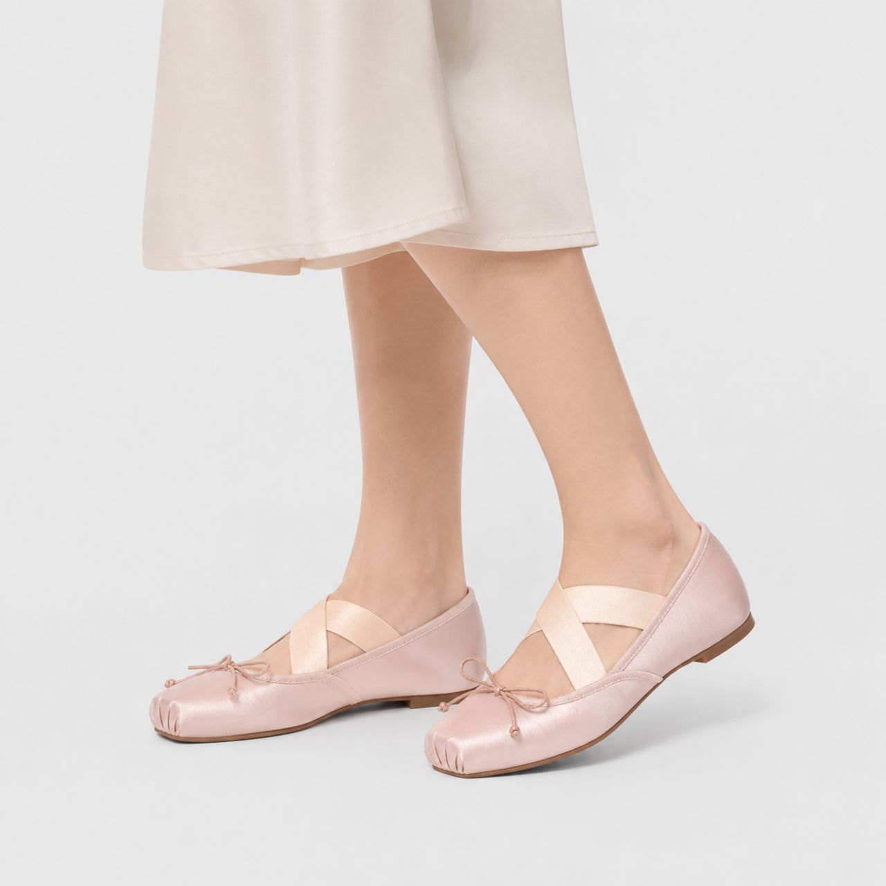 Christian Louboutin Cassiasticina Ballerinas Crepe Satin Poupee 1260079P637 - Image 2