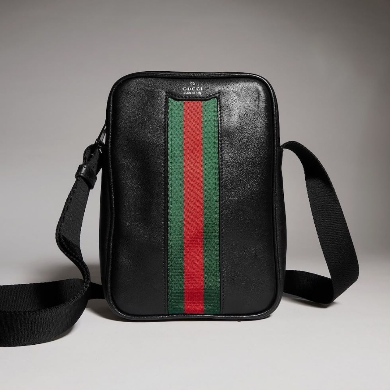 Prestige Edition – Gucci Mini Bag With Web Black 20cm - Image 6