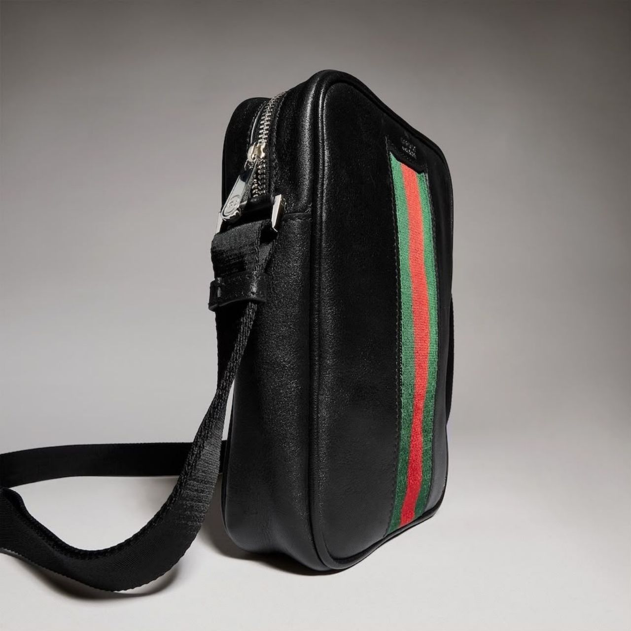 Prestige Edition – Gucci Mini Bag With Web Black 20cm - Image 8