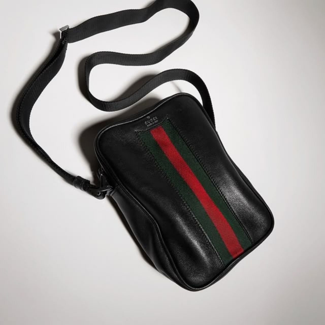Prestige Edition – Gucci Mini Bag With Web Black 20cm - Image 7