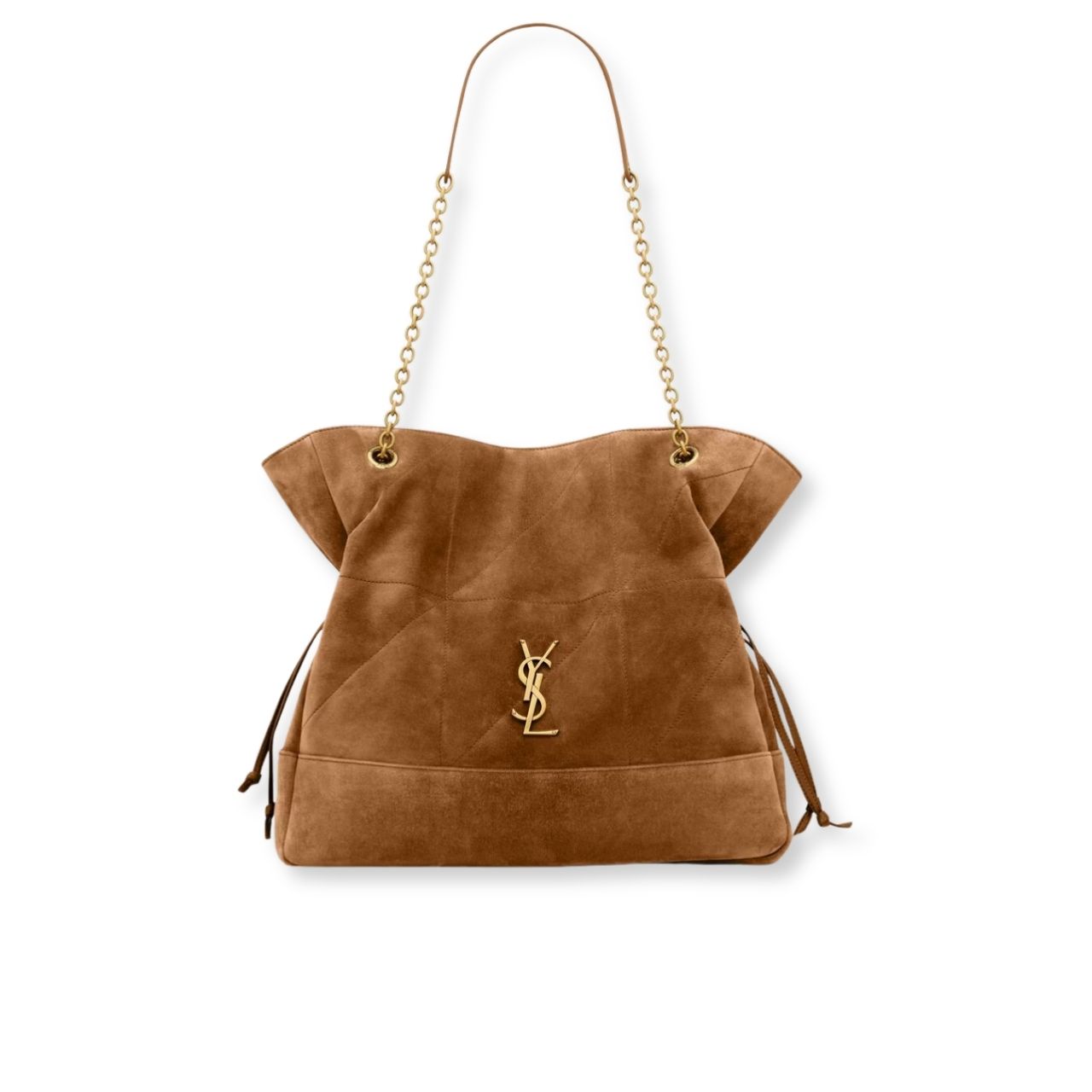 Saint Laurent Jamie Shopping In Suede Caramel Cognac 33cm 8098241U8P72916
