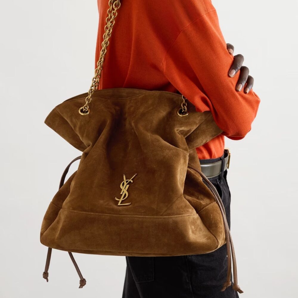 Alternative view of Saint Laurent Jamie Shopping In Suede Caramel Cognac 33cm 8098241U8P72916