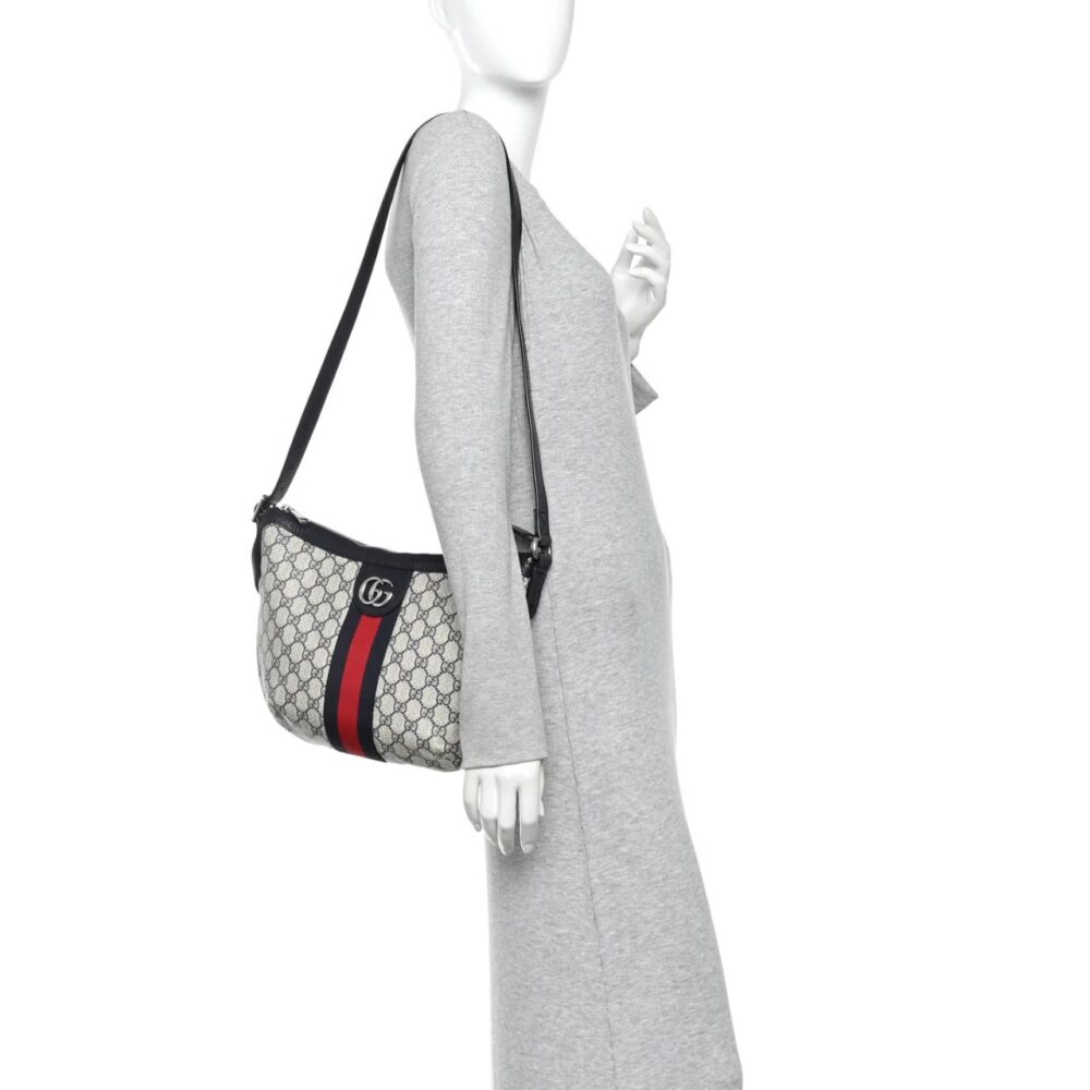 Alternative view of Gucci Ophidia Large Shoulder Bag Brown GG Supreme 35cm