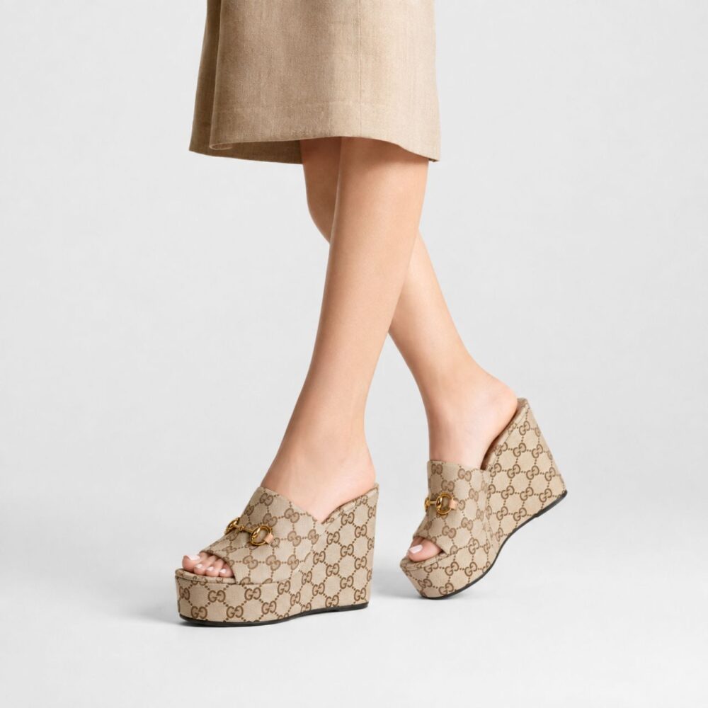 Alternative view of Gucci Women's Wedge Sandal With Horsebit