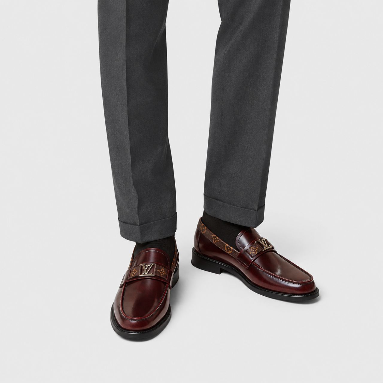 Louis Vuitton LV Buckle Loafers Monogram Brown - Image 2