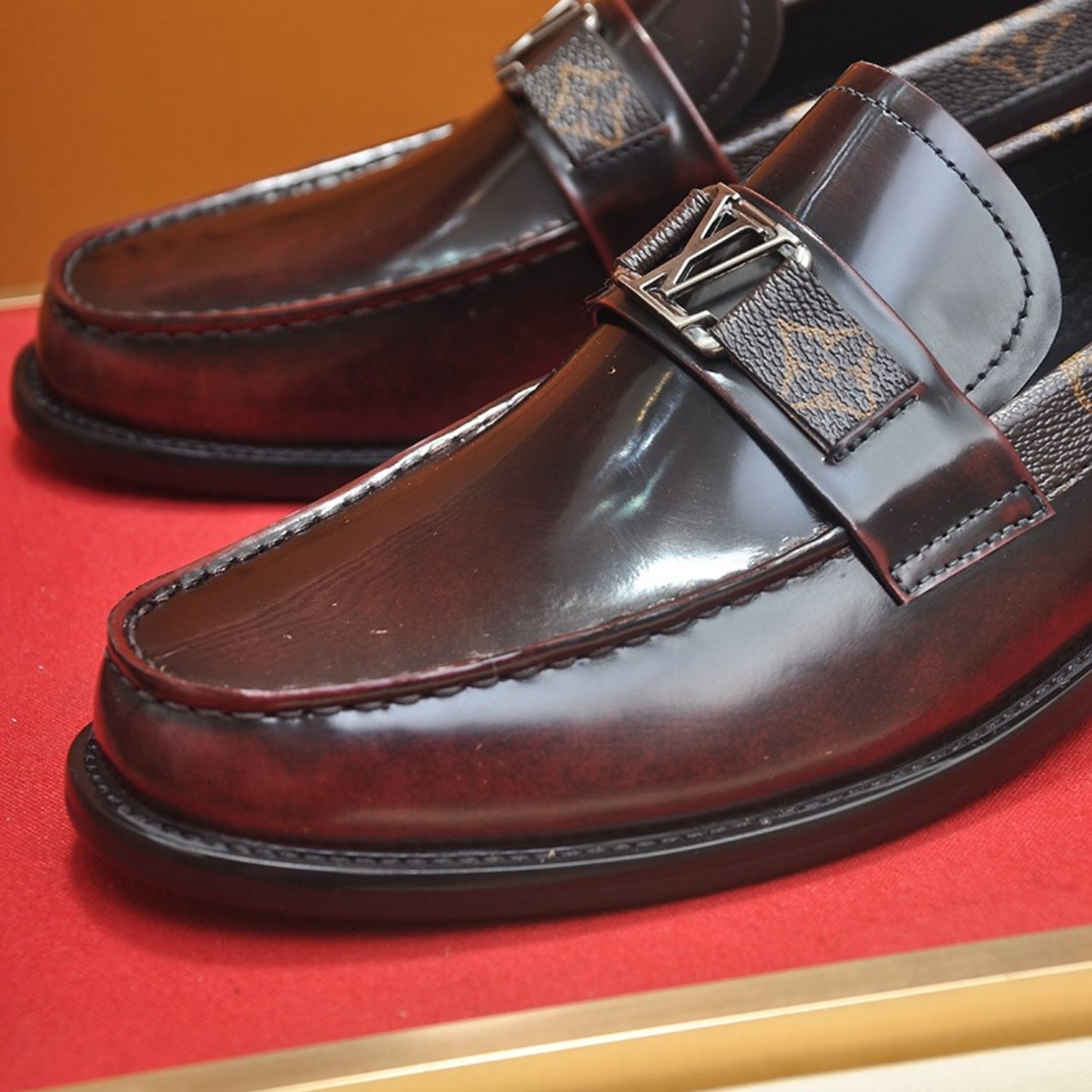 Louis Vuitton LV Buckle Loafers Monogram Brown - Image 6