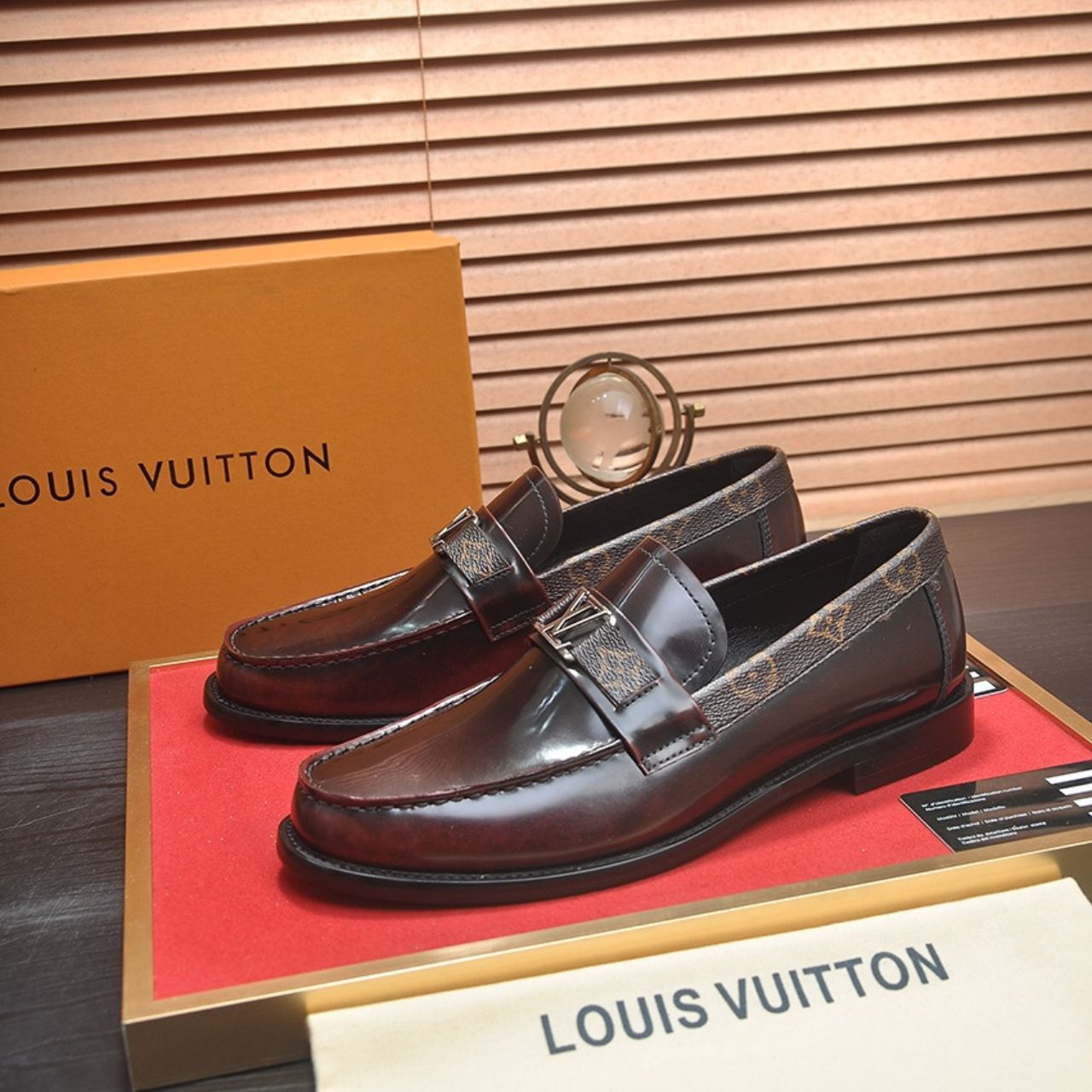 Louis Vuitton LV Buckle Loafers Monogram Brown - Image 3