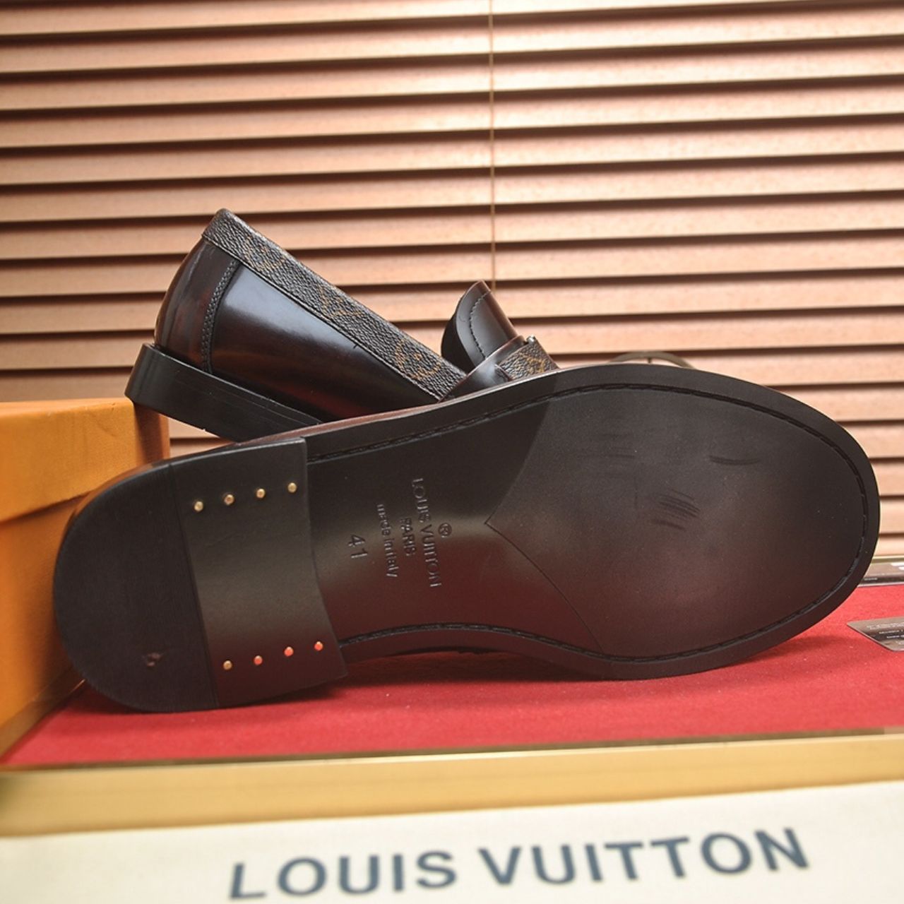Louis Vuitton LV Buckle Loafers Monogram Brown - Image 4