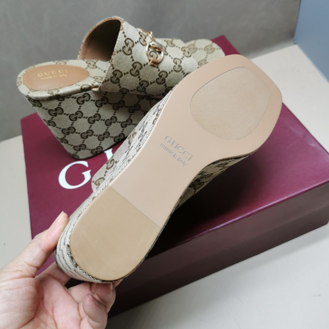 Gucci Women's Wedge Sandal With Horsebit - Image 7