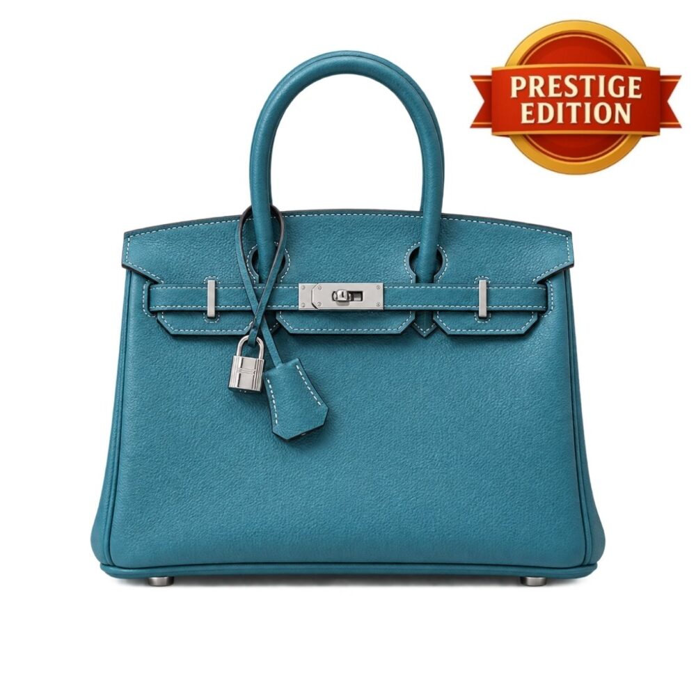 Prestige Edition - Hermes Birkin 30 Blue Jean Silver Hardware 30cm