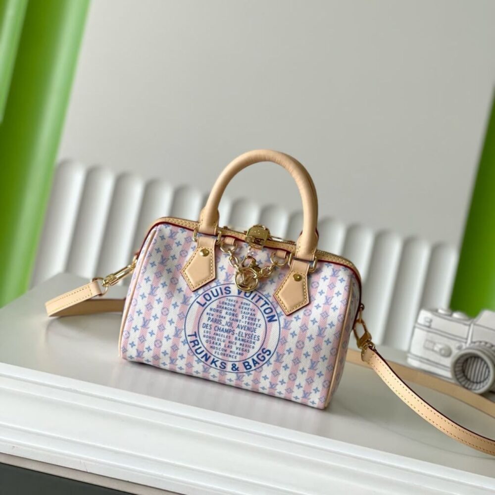 Alternative view of Louis Vuitton Speedy Bandouliere 25 Stamp Blue 25cm