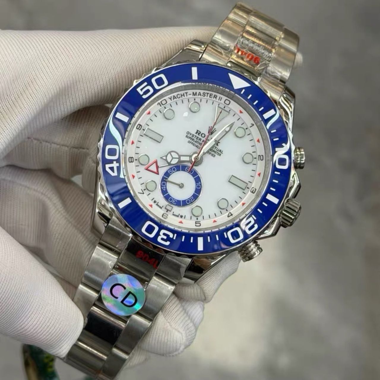 Rolex Yacht-Master II White Dial Blue 44mm 126680 - Image 4