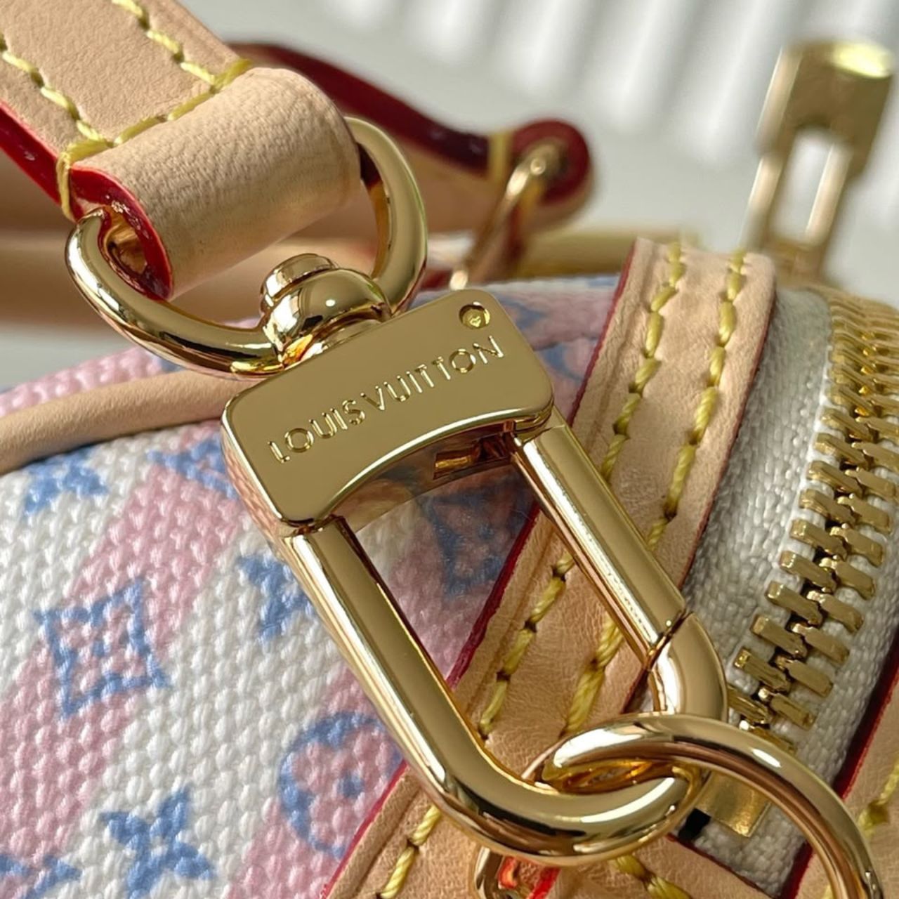 Louis Vuitton Speedy Bandouliere 25 Stamp Blue 25cm - Image 7