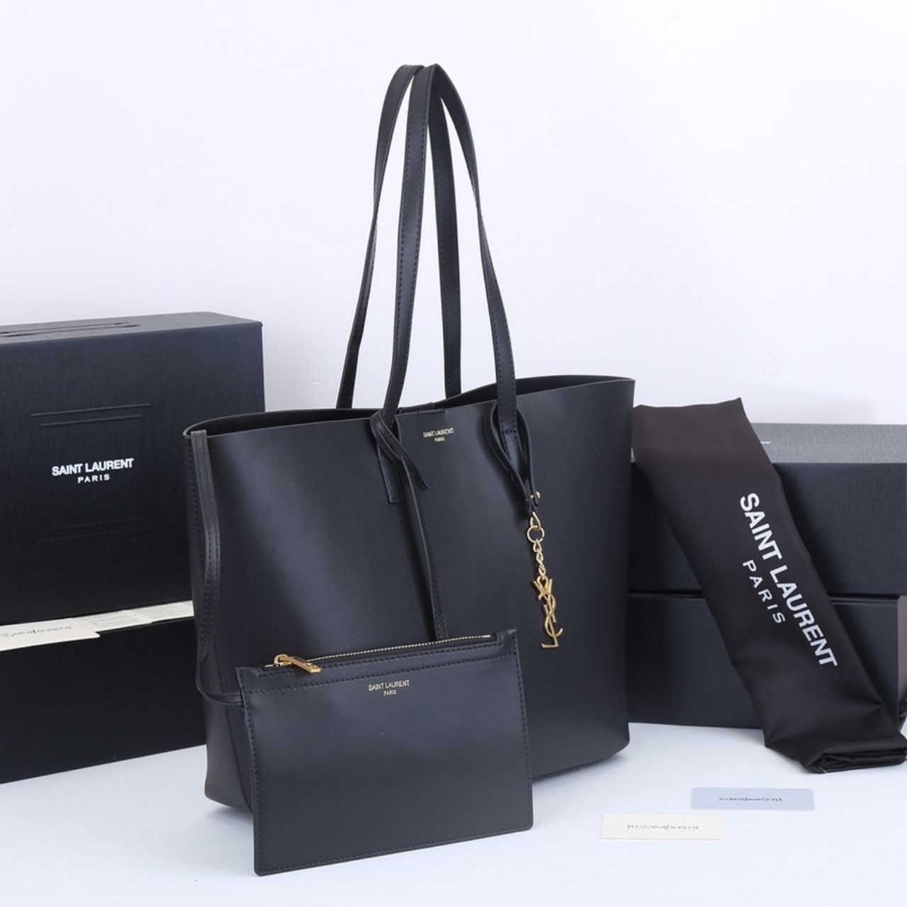 Saint Laurent Large Shopping Tote Bag Black 33Cm - Image 4