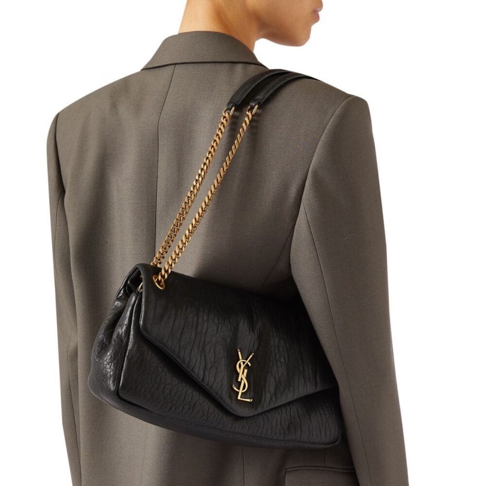 Alternative view of Saint Laurent Cassandre Large Pouch On Chain Black 34cm 841702AACYT1000