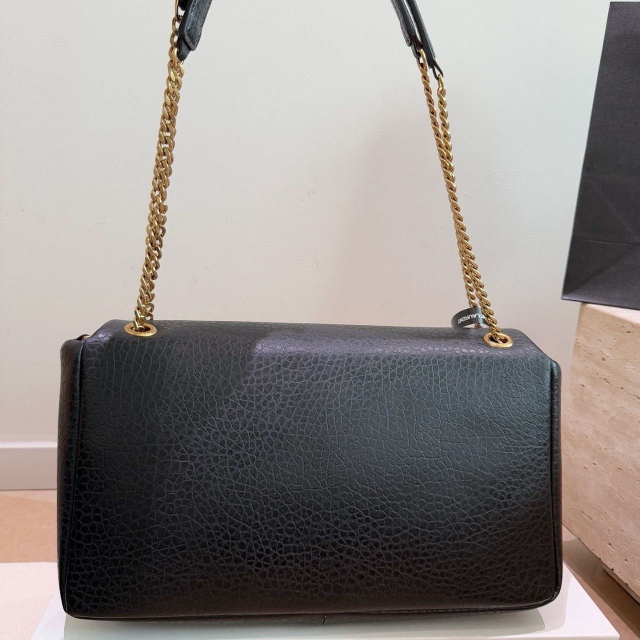 Saint Laurent Cassandre Large Pouch On Chain Black 34cm 841702AACYT1000 - Image 5