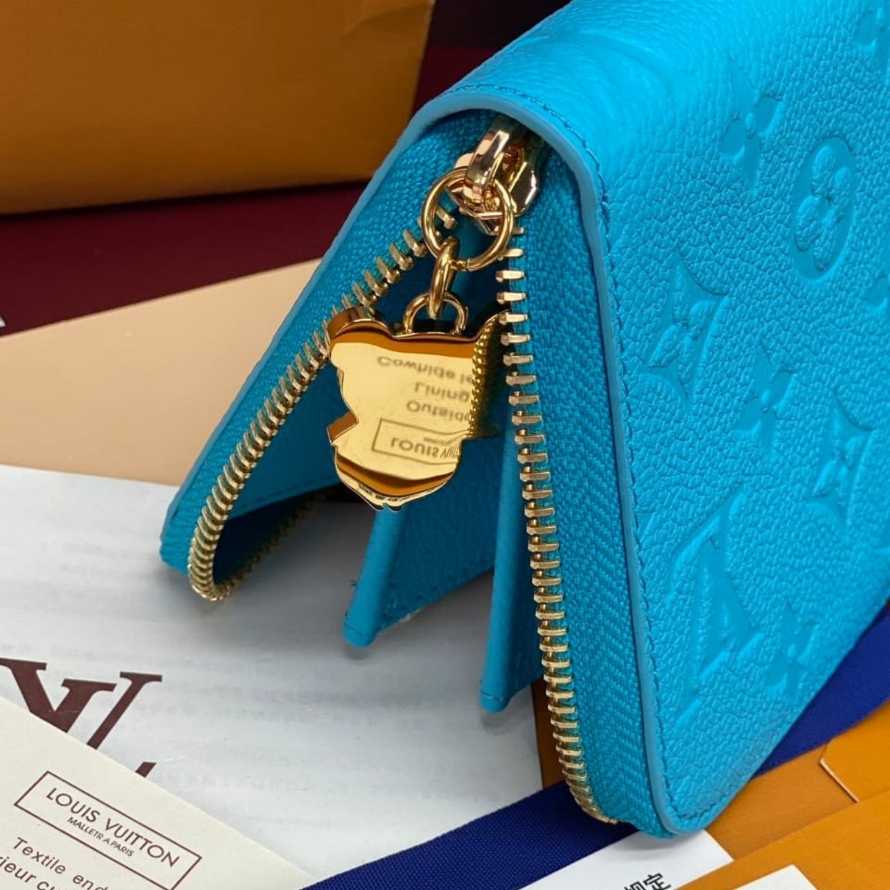 Prestige Edition - Louis Vuitton x Takashi Murakami Zippy Wallet Royal Blue 19.5cm - Image 8