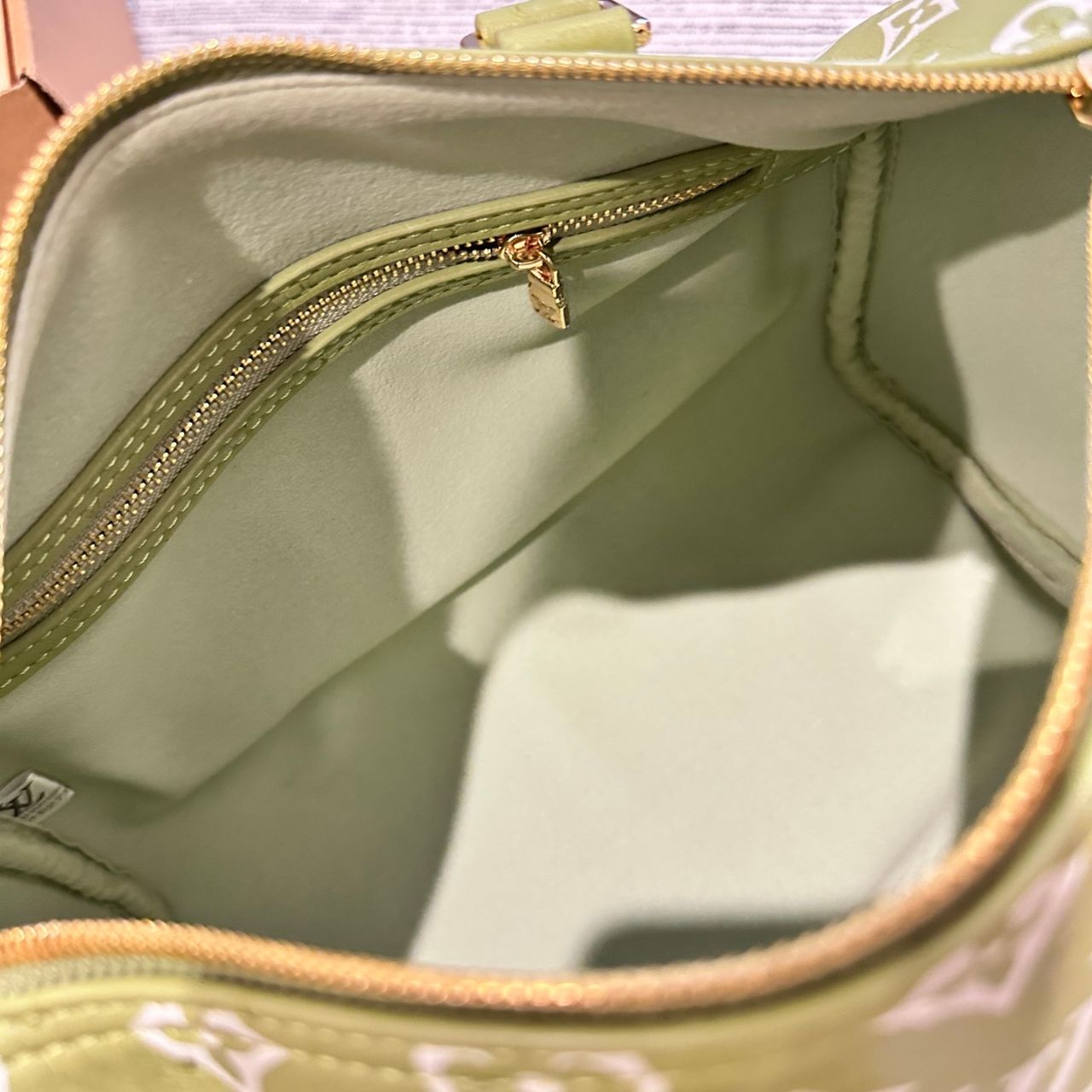 Louis Vuitton Speedy Bandouliere 30 Monogram Green 30cm - Image 5