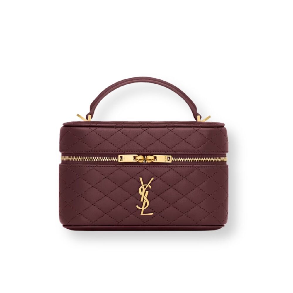 Saint Laurent Gaby Vanity Bag Rouge Cabernet 19Cm