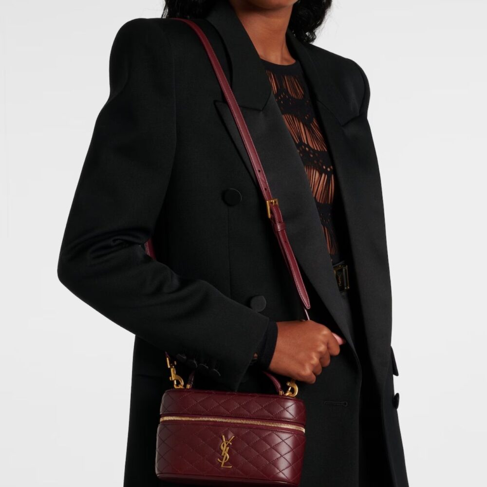 Alternative view of Saint Laurent Gaby Vanity Bag Rouge Cabernet 19Cm
