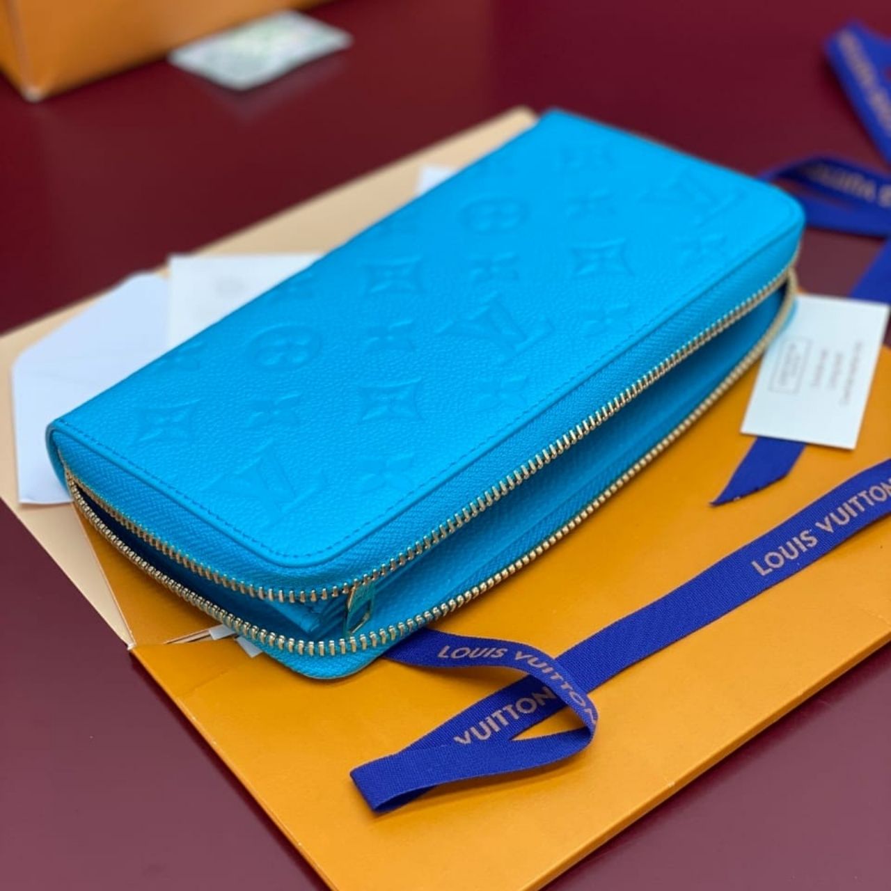 Prestige Edition - Louis Vuitton x Takashi Murakami Zippy Wallet Royal Blue 19.5cm - Image 3