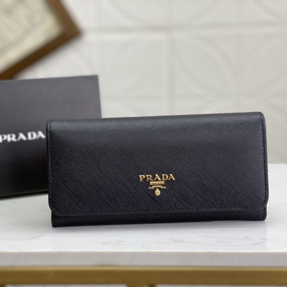 Alternative view of Prestige Edition - Prada Large Saffiano Leather Wallet Black 19cm 1MH132 ZLP F061H